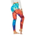 thumbnail image 1 of Luxalzxs Womens High Waisted Seamless Workout Leggings Butt Lifting Gym Yoga Pants Full Length Tie-Dye Tummy Control Tights, 1 of 4