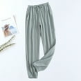 thumbnail image 1 of Luxalzxs Womens Pajama Pants Soft Casual Elastic Waist Drawstring Lounge Pajama Bottoms Comfy Sleepwear Yoga Pant Solid Color Home Pants with Pockets, 1 of 3