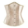 thumbnail image 1 of Luxalzxs Womens Satin Underbust Corset Bustier Waist Training Cincher Plus Size Strong Boned Corsets Bride Corset for Wedding Dress, 1 of 2