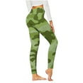 thumbnail image 1 of Luxalzxs Workout Leggings for Women Butt Lifting High Waisted Tummy Control Yoga Pants Tie-Dye Camouflage Printed Sports Running Gym Fitness Athletic Leggings, 1 of 4