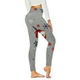 thumbnail image 1 of Luxalzxs Workout Leggings for Women Plus Size Christmas Print Tummy Control Tights Stretchy Seamless Yoga Pants Biker Leggings, 1 of 3