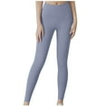 thumbnail image 1 of Luxalzxs Workout Leggings for Women Tummy Control High Waist Solid Color Stretch Running Cycling Yoga Pants, 1 of 5