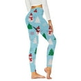 thumbnail image 1 of Luxalzxs Yoga Pants for Women Christmas Printed Leggings High Waist Workout Riding Pants Trouser, 1 of 3
