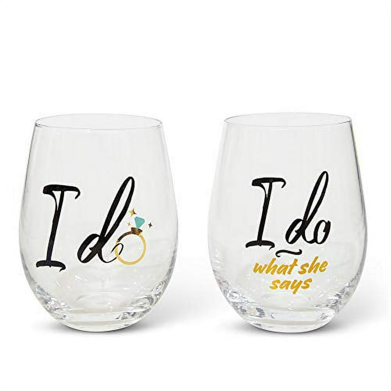 https://i5.walmartimages.com/seo/Luxander-Engagement-Gift-For-Couples-Stemless-Wine-Glass-I-Do-and-I-Do-What-She-Says-Crystal-Set-of-2-Funny-Anniversary-Present-Gift-Box_ba64ad76-a420-44b6-9cb3-ff7aa0073e56.cc9d4db88ca939460242feec755d7b23.jpeg?odnHeight=768&odnWidth=768&odnBg=FFFFFF