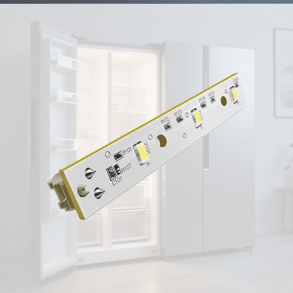 LuxaraPhoton Refrigerator Light Board WR55X26671 LED Replacement Fridge Bulb Board Plastic Light Board for GE Refrigerator