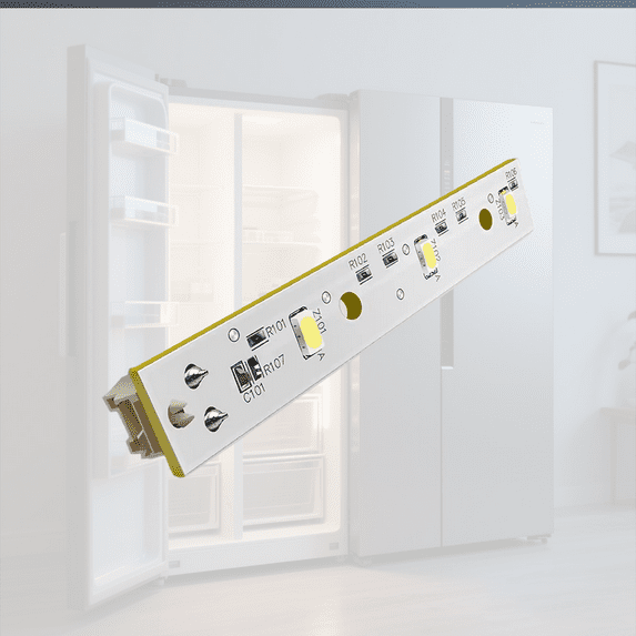 LuxaraPhoton Refrigerator Light Board WR55X26671 LED Replacement Fridge Bulb Board Plastic Light Board for GE Refrigerator