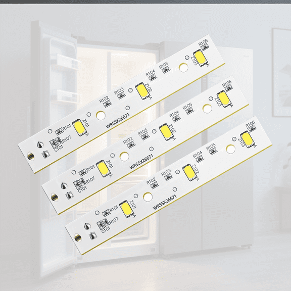 LuxaraPhoton Refrigerator Light Board WR55X26671 LED Replacement Fridge Bulb Board Plastic Light Board for GE Refrigerator