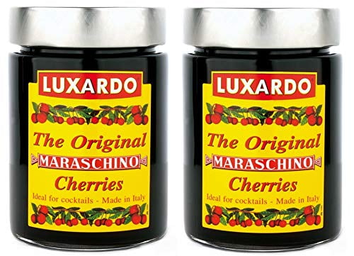 Luxardo Gourmet Maraschino Cherries - 400g Jar - 2 Pack