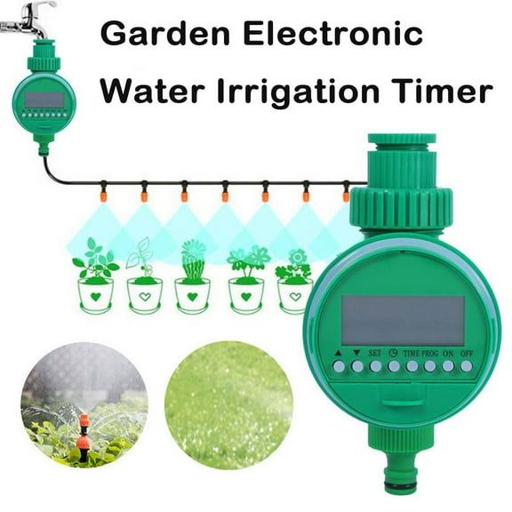 Luxcidy 1 Set Water Timer for Garden Hose Sprinkler Timer Programable Irrigation Timer Waterproof Water Timer for Garden Hose Automatic Watering System for Garden Lawn, Planting, Greenhouse
