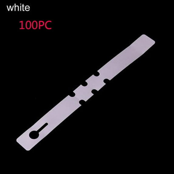 Luxcidy 100Pcs Plastic Plant Labels,Wrap Around Tree Tags Plant Garden Markers Hanging Adjustable Nursery Garden Labels Waterproof Labels (White)