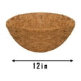 thumbnail image 1 of Luxcidy 12In Coconut Planter Liners, Window Box Liner, Hanging Basket Liners, Coconut Coir, Hay Rack Planter Liner, Window Box/Hanging Trough Planter Liner, Round Shape, 1 of 2