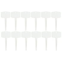Luxcidy 12PCS 7.5In Durable Extra Thick T-Style Plastic Plant Labels Nursery Garden Labels Pot Plant Marker Garden Stake Tags