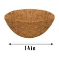 thumbnail image 1 of Luxcidy 14In Coconut Planter Liners, Window Box Liner, Hanging Basket Liners, Coconut Coir, Hay Rack Planter Liner, Window Box/Hanging Trough Planter Liner, Round Shape, 1 of 2