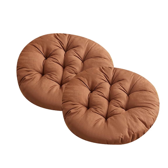 Luxcidy 16 inch Round Tufted Chair Pad, Round Outdoor Chair Cushions, for Kitchen Bar Stool Dining Room