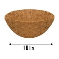 thumbnail image 1 of Luxcidy 16In Coconut Planter Liners, Window Box Liner, Hanging Basket Liners, Coconut Coir, Hay Rack Planter Liner, Window Box/Hanging Trough Planter Liner, Round Shape, 1 of 2