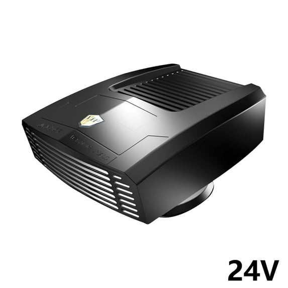 Luxcidy 24 Volt Car Heater for Vehicle That Plugs into Cigarette Lighter,180W Portable Windshield Defrost Defogger, 360 Degree Rotatable(Black)