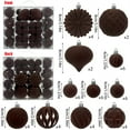 thumbnail image 1 of Luxcidy 48 Pcs Velvet Christmas Balls Flocked Christmas Tree Ornaments, Velvet Christmas Balls Burgundy, Flocked Christmas Hanging Ornaments Handmade Velvet Balls Xmas Tree Ornaments Xmas Tree, 1 of 6