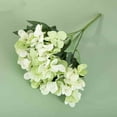thumbnail image 1 of Luxcidy 5-Spoke Embroidered Ball Simulation Flower, Faux Hydrangea Flowers, Realistic Hydrangea, Artificial Flowers for Floral Arrangements Home Garden Bouquets Wedding Decor (Green), 1 of 3