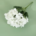 thumbnail image 1 of Luxcidy 5-Spoke Embroidered Ball Simulation Flower, Faux Hydrangea Flowers, Realistic Hydrangea, Artificial Flowers for Floral Arrangements Home Garden Bouquets Wedding Decor (White), 1 of 3