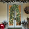 thumbnail image 1 of Luxcidy Artificial Eucalyptus Greenery Plant, Fake Silver Dollar Leaves Garland Wreath Fake Vines with White Flowers Table Runner for Wedding Arch Home Party Mantle Decor (B), 1 of 6