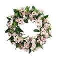 thumbnail image 1 of Luxcidy Artificial Flower Wreath, Spring Summer Wreath for Front Door, Artificial Peony Flower Wreath, for Home Front Door Christmas Wedding Party Decoration, 1 of 7