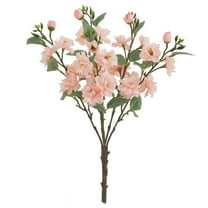 Luxcidy Artificial Flowers Rambler, Silk Flowers Floral Arrangements Faux Flower for Centerpiece Table Decor, Spring Flower Bouquet Indoor Home Dining Room Wedding Party Decor (Champagne)