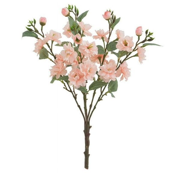 Luxcidy Artificial Flowers Rambler, Silk Flowers Floral Arrangements Faux Flower for Centerpiece Table Decor, Spring Flower Bouquet Indoor Home Dining Room Wedding Party Decor (Champagne)
