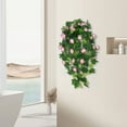 thumbnail image 1 of Luxcidy Artificial Hanging Flowers for Outdoor, Fake Silk Hanging Plants Faux Morning Glory UV Resistant for Outdoor Indoor Garden Planter Porch Patio Yard Balcony Home Decor, 1 of 5