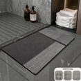 thumbnail image 1 of Luxcidy Bath Mat, Stone Bath Mat Diatomaceous Earth Bath Mat, Non Slip, Quick Dry, Stain Resistant Bath Mat Rug for Bathroom Floor, Easy Care Shower Rug for Outside Bathtub, 15.75x23.62in (B), 1 of 7