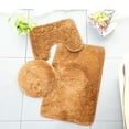 thumbnail image 1 of Luxcidy Bathroom Rugs Sets 3 Piece, 3 Piece Bathroom Rug Set Includes Bath Rug, Contour Mat and Toilet Lid Cover, Water Absorbent Plush Rugs for Tub Shower & Bath Room, 1 of 4