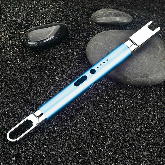 Luxcidy Candle Lighter, Candle Lighter Electronic Arc Windproof Flameless USB Rechargeable Lighter with Safe Button for Home Kitchen