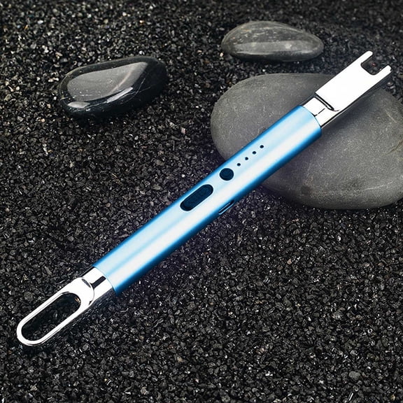 Luxcidy Candle Lighter, Candle Lighter Electronic Arc Windproof Flameless USB Rechargeable Lighter with Safe Button for Home Kitchen