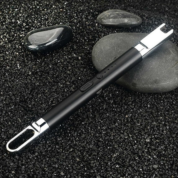 Luxcidy Candle Lighter, Candle Lighter Electronic Arc Windproof Flameless USB Rechargeable Lighter with Safe Button for Home Kitchen