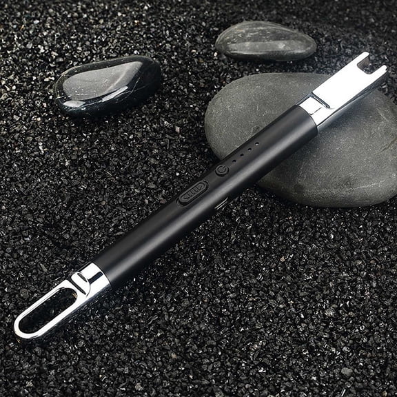 Luxcidy Candle Lighter, Candle Lighter Electronic Arc Windproof Flameless USB Rechargeable Lighter with Safe Button for Home Kitchen