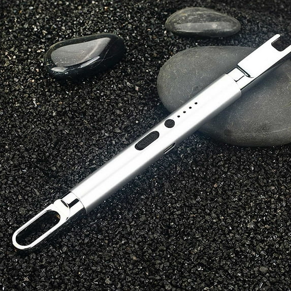 Luxcidy Candle Lighter, Candle Lighter Electronic Arc Windproof Flameless USB Rechargeable Lighter with Safe Button for Home Kitchen