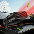 thumbnail image 1 of Luxcidy Car Heater - 2 in 1 Portable Heater for Car Windshield Defroster and Defogger, 12V 120 W Portable Car Heaters for Vehicle Fast Heating Quickly Heat Cooling Fan Plug in Cigarette Lighter, 1 of 9