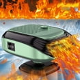 thumbnail image 1 of Luxcidy Car Heater,Portable Car Heater Windshield Defroster,12V Car Heater That Plugs Into Cigarette Lighter 2-in-1 Heating/Cooling Fan 120W Automotive Replacement Heater for Car SUV Truck(Green), 1 of 9
