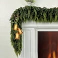 thumbnail image 1 of Luxcidy Christmas Norfolk Pine Garland, Dense Pines Realistic Touch Garland, Artificial Green Faux Cedar Pine Needles Garland for Christmas Winter Home Mantel Fireplace Holiday Party Decor, 1 of 7
