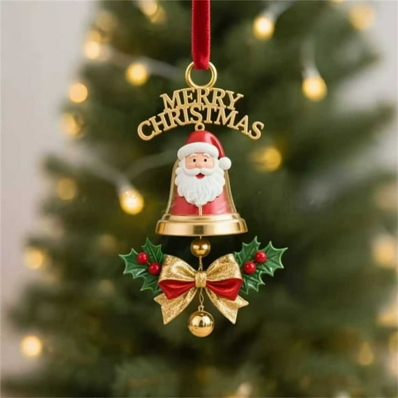 Luxcidy Christmas Tree Hanging Decoration, Christmas Bells Decoration Series Christmas Decorative Pendant