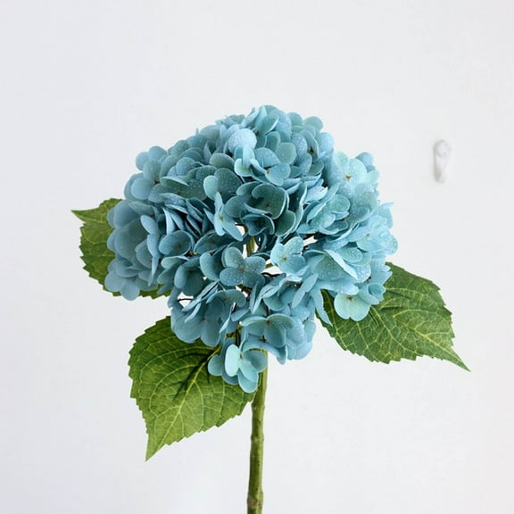 Luxcidy Dried Touch Hydrangeas Artificial Flowers, 20.86" Tall Large Silk Hydrangea Stems Fake Hydrangea Arrangements for Home Office Table Centerpieces (E)