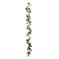 thumbnail image 1 of Luxcidy Fake Roses Flowers Rattan, Artificial Flowers Long Stem Vines Small Rose Garlands for Decoration Tables Wedding Centerpieces Outdoors Hanging (Champagne - No Light), 1 of 1