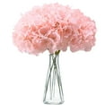 thumbnail image 1 of Luxcidy Hydrangea Artificial Flowers Bulk, Fluffy Fake Hydrangeas Silk Flower with Stems for Home Wedding Party Floral Decor Table Centerpieces Home Spring Festival Decor (Pink), 1 of 1