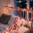 thumbnail image 1 of Luxcidy LED Light String, Leaf Light Strip Pink, Fairy Lights for Bedroom Room, Wedding Holiday Decoration, Battery Powered Ambient Home Lighting, 1 of 6