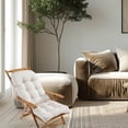 thumbnail image 1 of Luxcidy Lounge Chair Cushions, Lounge Cushion 43.31 x 19.69 Inch Indoor Outdoor Patio Chaise Pad Replacement Rocking Mat for Outdoor Furniture(White), 1 of 6