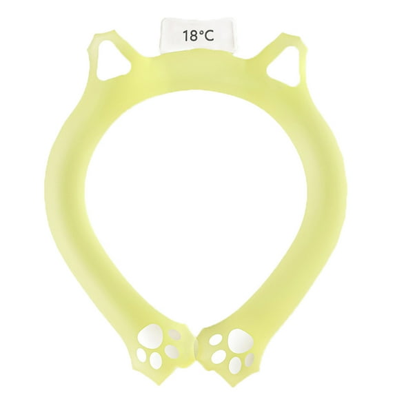 Luxcidy Neck Cooling Tube, Neck Cooler Ice Cold Ring, Reusable Ice Cooler Wearable Body Cooling Products, for Outdoor Indoor,Relief for Hot Flashes and Summer(Yellow)
