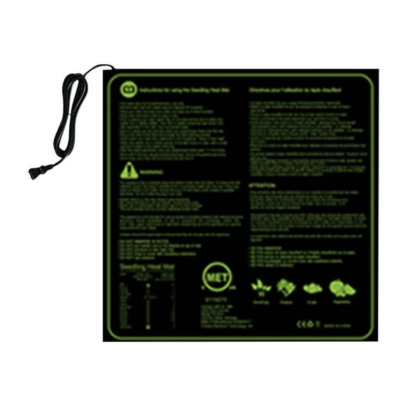 Luxcidy New Plant Heating Mat, Seedling Heat Mat, Waterproof Nursery Heating Mat, Digital Thermostat (20in20in),1PCS