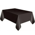 thumbnail image 1 of Luxcidy Plastic Tablecloths, 1 Pack, Disposable Table Covers, 6ft x 4.5ft, Shower Party Tablecovers, Black Table Cloths for Birthday Wedding Parties 8 ft Rectangle Table Use, 1 of 1