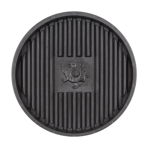 Luxcidy Plunger Mat Air Drying Plunger Tray 7.1inch Round Toilet Plunger Holder Only PP Heavy Duty Minimalist Plunger Holder Catch Drips Toilet Accessories, Plunger Holder (Black)