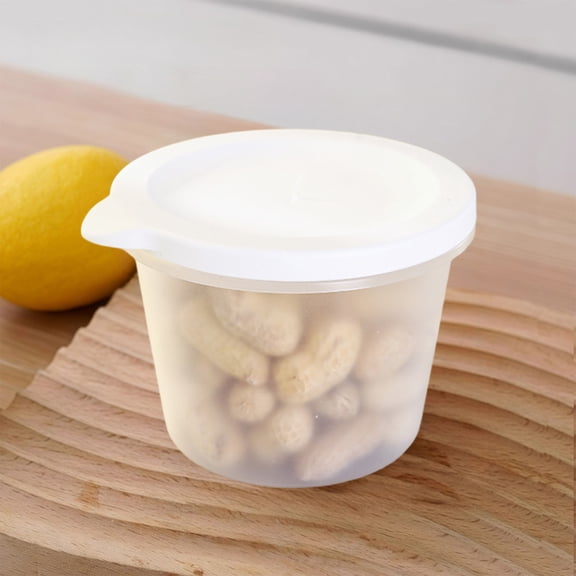 Luxcidy Portable Fruit Storage Box, Takeout Lunch Container, Refrigerator Food Organizer, Leakproof Bento Box for Picnic Office (White)