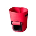 thumbnail image 1 of Luxcidy Potato Grow Bags 10 Gallon Bilateral Doors, Heavy Duty Fabric Grow Bags with Handle and Harvest Window, Non-Woven Planter Pot Plant Garden Bags to Grow Vegetables Potato Tomato (Red), 1 of 2